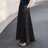 Women's High-Waist Polka Dot A-Line Long Skirt