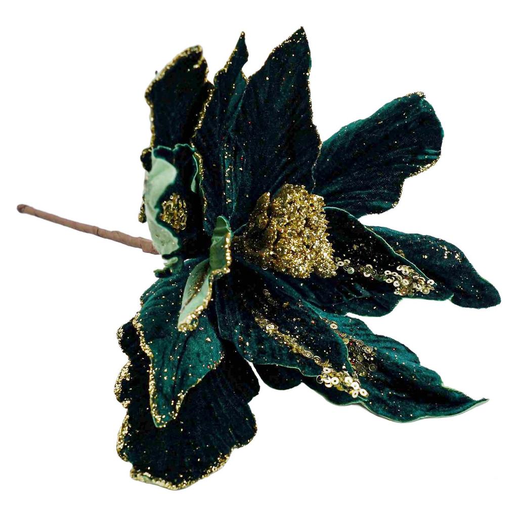 Flori Artificiale de Crăciun din Pânză în Patru Culori pentru Utilizare Decorativă Sezonieră