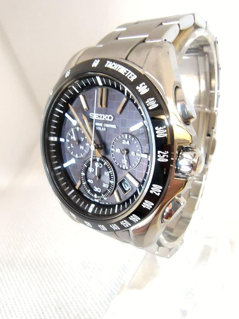[USED] Seiko Brightz Chronograph, Black, Radio-Controlled Solar
