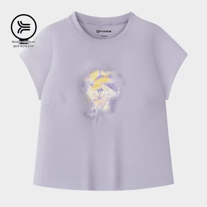 

FILA FUSION Women s Quick-Dry Slim Fit Knit T-Shirt L