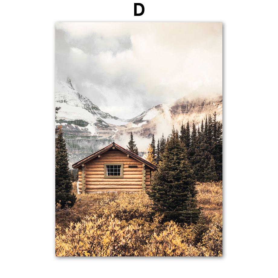 Herbst Ländlichen Kürbis Deer Wald Nordic Poster Und Drucke Wand Kunst Leinwand Malerei Bilder Für Wohnzimmer Dekoration