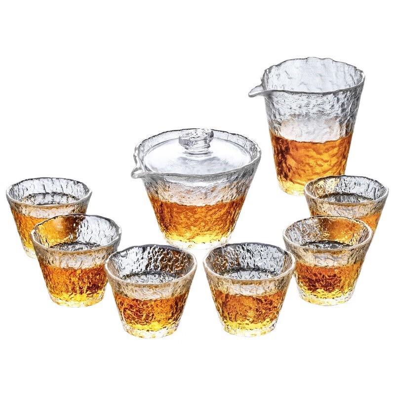 Tao Zhide Gold-Traced Glass Gongfu Tea Set