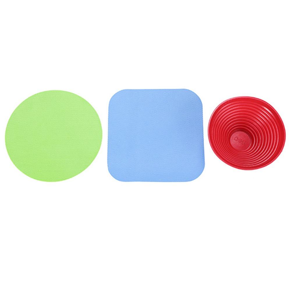 3pcs Anti-Skid Jar Opener Round/square Bottle Grip Pad Manual Bottle Opener Pad  Tableware
