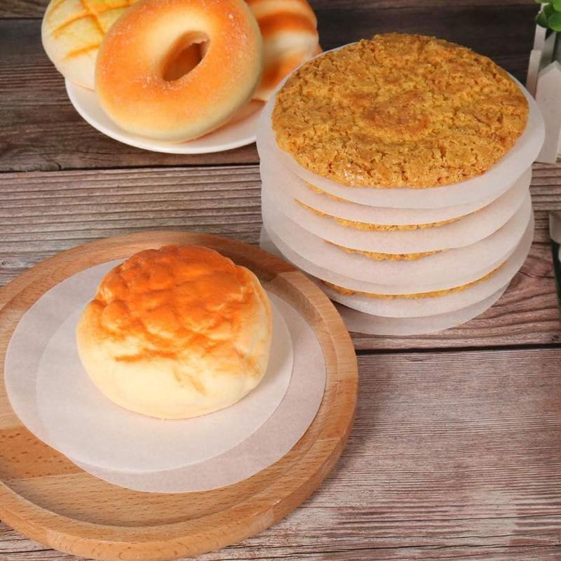Food-Grade Patty Separator Paper - Round Non-Stick Parchment for Hamburgers, Freezing BBQ Cooking