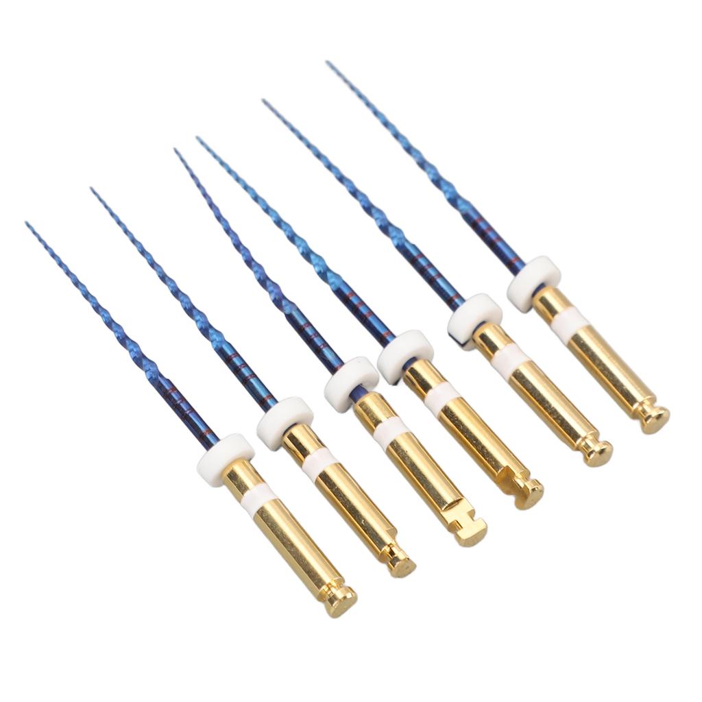 6pcs S2 Endodontic Files Large Tapered Professional Portable Metal Endo Files for Home 1in
