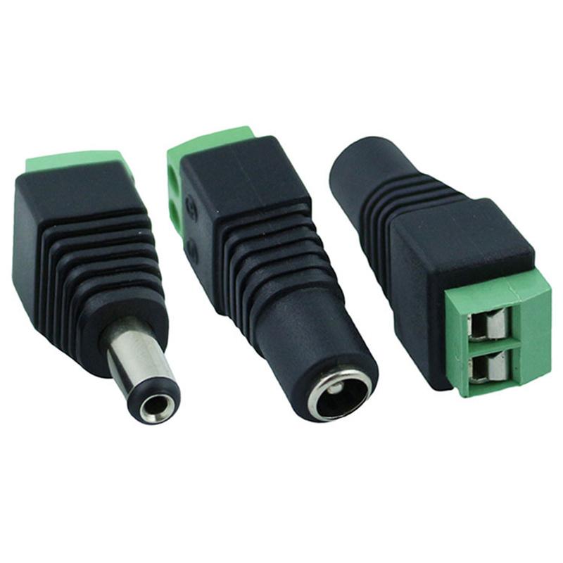 4pcs DC5.5x2.1 Plug male or Female Cable Wire Connector For LED Strip Free Welding LED Strip Adapter Connector