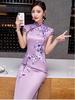 Elegant Retro Shanghai Cheongsam: High-End New Chinese Style Long Dress