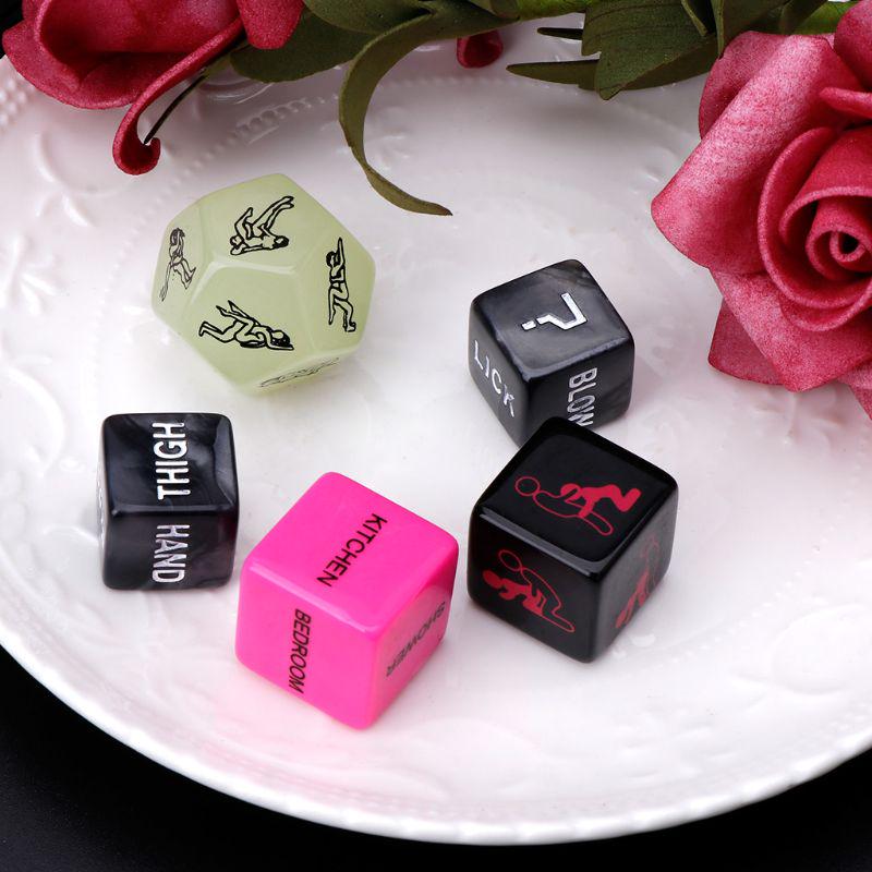 5pcs Sex Dice Fun Adult Erotic Love Sexy Posture Couple Lovers Humour Game Toy Novelty Party Gift