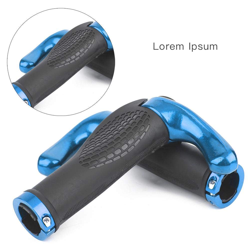 high bicycle handlebar grip mountain bike handlebar bicycle riding blue Anti-slip double-lock design, strength, easy-to-install kit, grips, equipment,