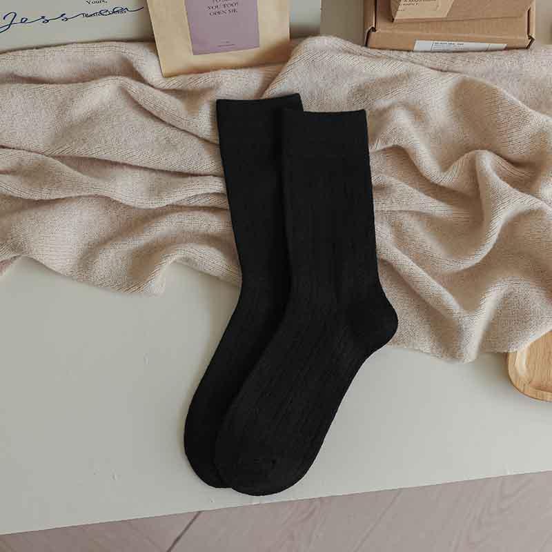 

Wool Socks Men S Thickened Thermal Socks Black And White Striped Winter Fleece Classic Vintage Black Dark Gray One size fits all чорний