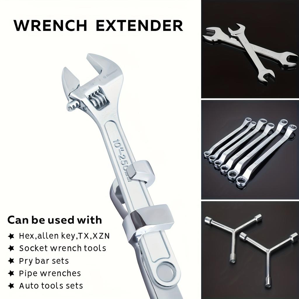 1pc Universal 15 Inch Metal Wrench Extension Tool, Torque Adapter with Enhanced Leverage, Sand, Water