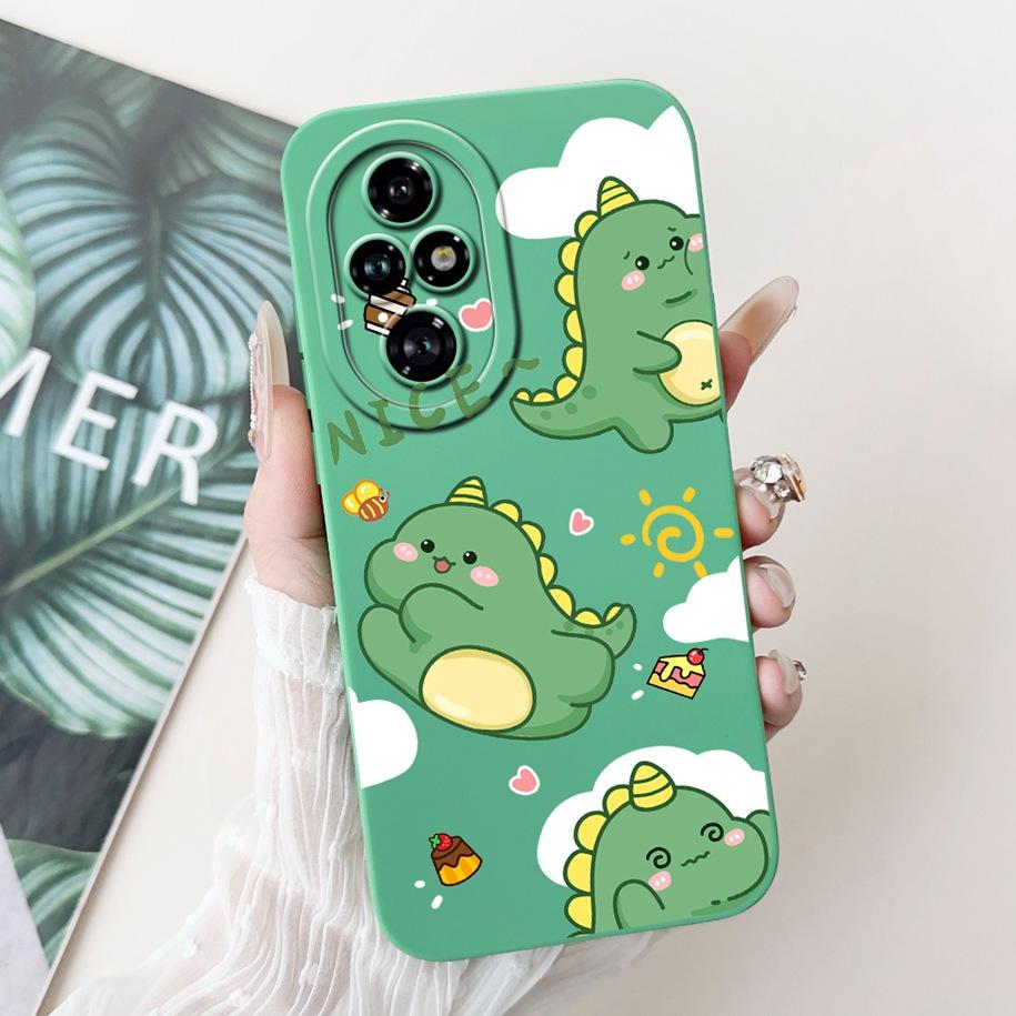 For Honor 200 Pro Case ELP-AN00 Phone Cover Popular Flower Avocado Soft Silicone Matte Fundas For Honor 200Pro Protective Bumper