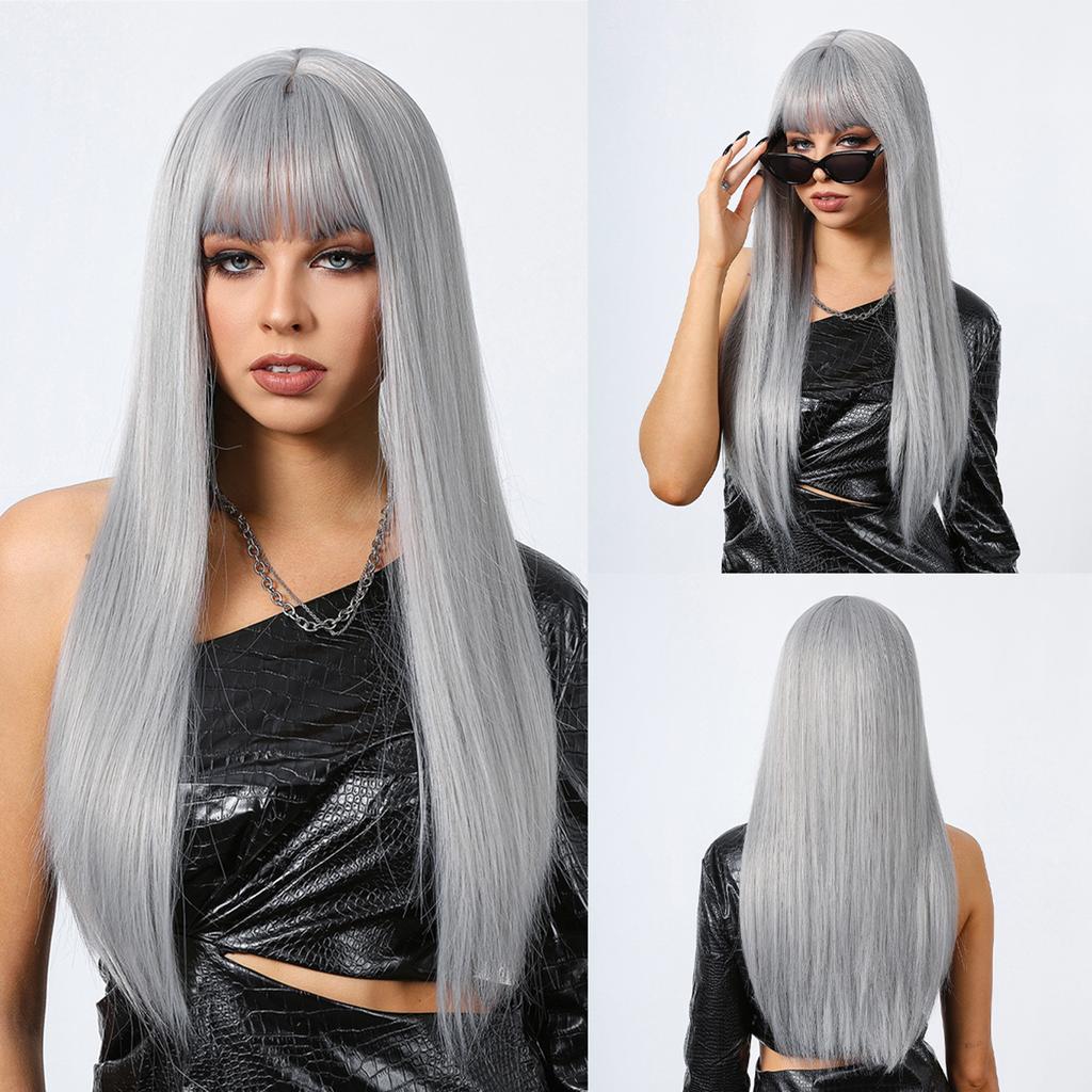 Women s Halloween Cosplay Wig Festive Party Wigs  Sexy Wig Natural Looking Wig with Hair Bang for Women
