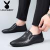 New casual leather shoes men's soft-soled soft-faced leather lazy shoes one-pedal driving leather shoes