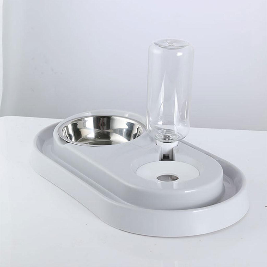 Dual-use Pet Bowl Plastic Bowl Dogs Cat Automatic Bowl Water Dispenser Feeder