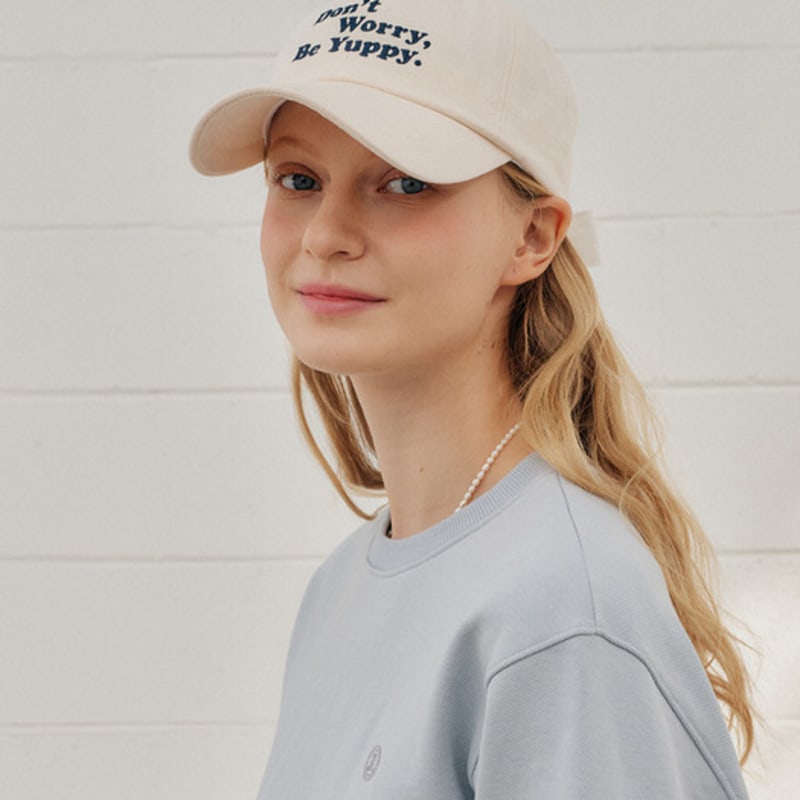 YUPPE RIBBON BALL CAP_IVORY