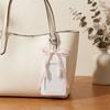 Pearl Short Card Bag PU Leather Bow Card Holder Causal Woman Wallet  Lady