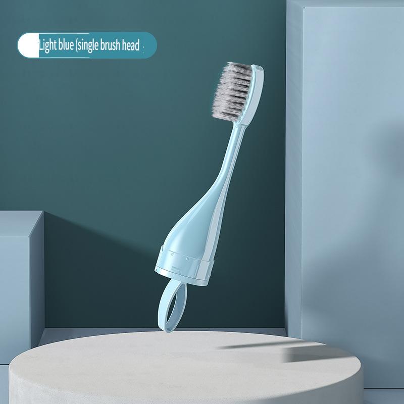 

Милый дорожный набор зубной щетки и зубной пасты, встроенный многоразовый контейнер, портативная складная зубная щетка с мягкой щетиной