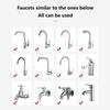 360° Rotating Kitchen Faucet Pressurized Anti-Splash Extended Filter Foam Universal Faucet Head Sprayer for Kitchen