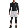 Under Armour Solid Color Brand Logo Print Slim Fit Stretch Fitness Pants Men bottoms Black 1365223-001