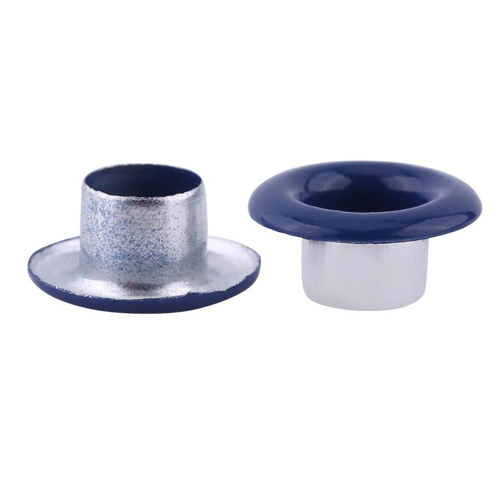 5 Farben 100Sets 5mm Metallic Scrapbooking Ösen Schnalle Leder Handwerk Bekleidung Zubehör Neu