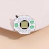 Trendy Japanese Anime Evolution Brooch: Versatile Digital Metal Badge & Clothing Accessory