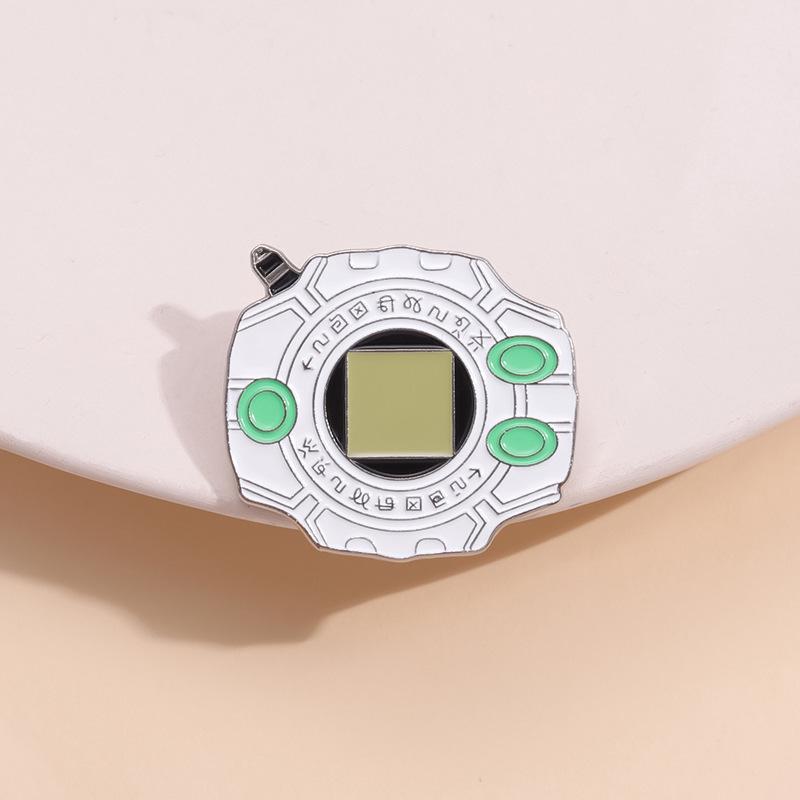 Trendy Japanese Anime Evolution Brooch: Versatile Digital Metal Badge & Clothing Accessory