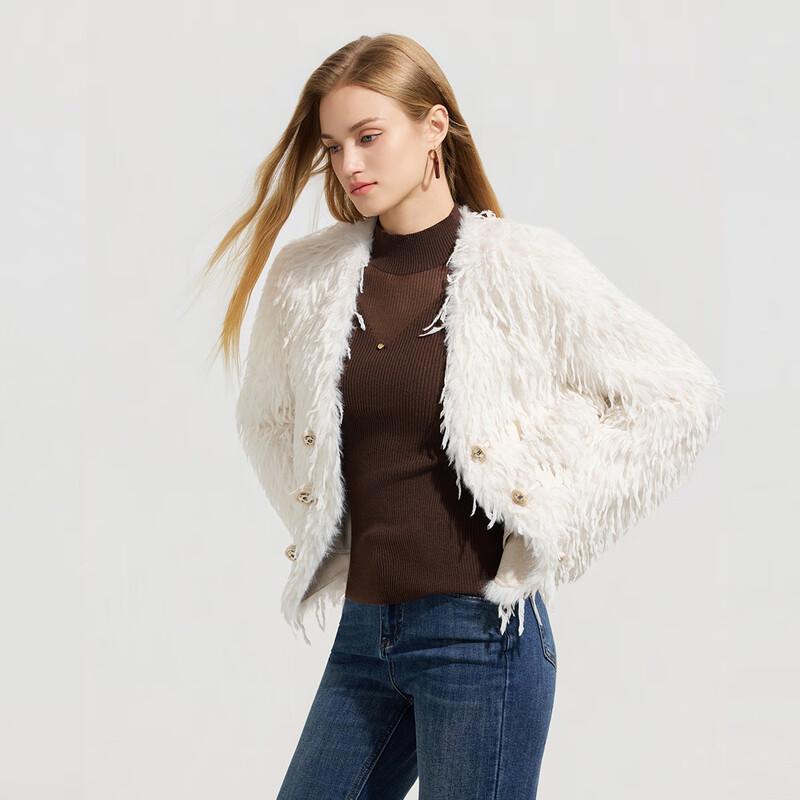 

Куртка короткая с кисточками из гранулированного флиса Tatuer M