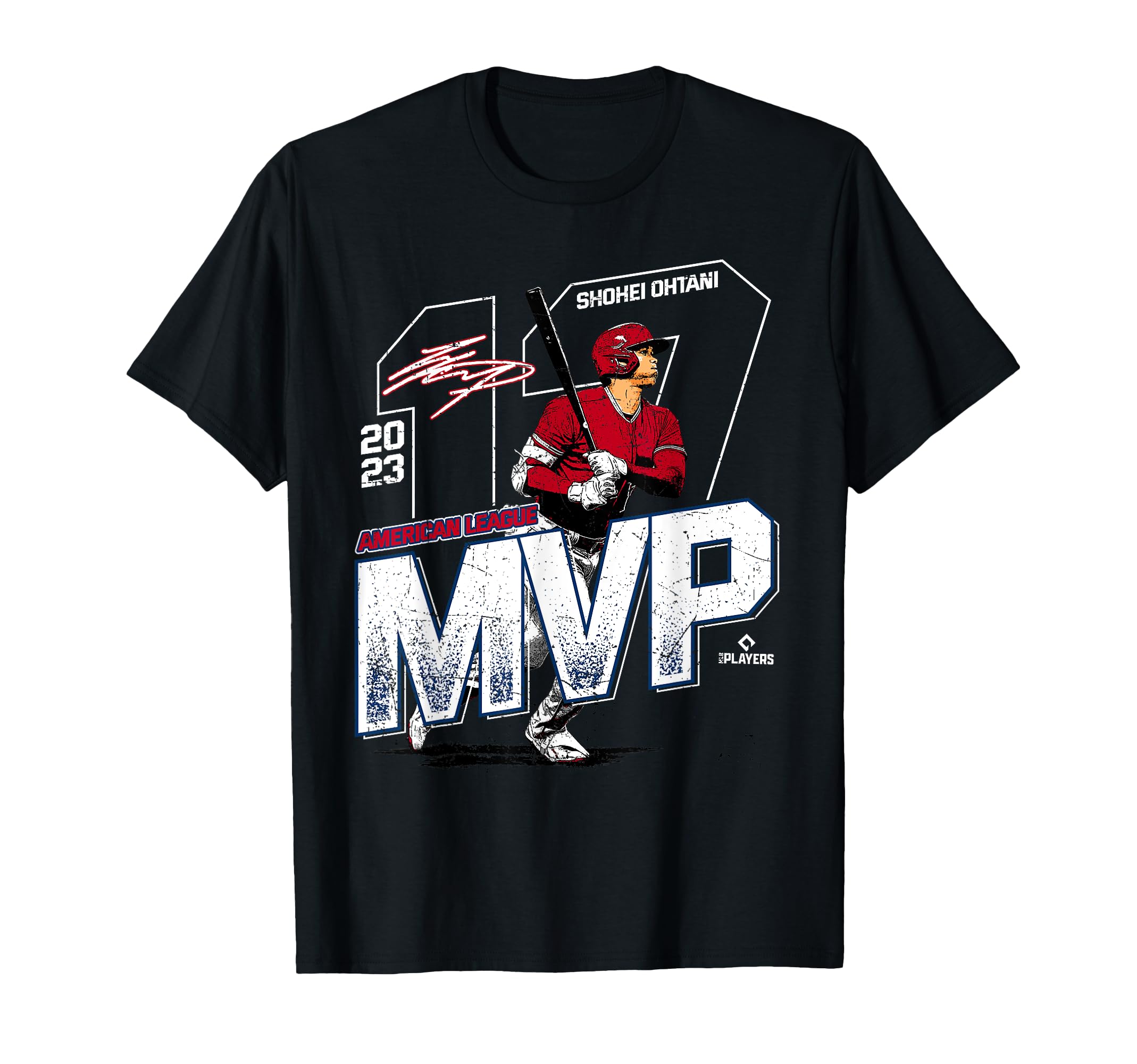 

American League MVP Shohei Ohtani Los Angeles Baseball MLBPA T-Shirt чёрный