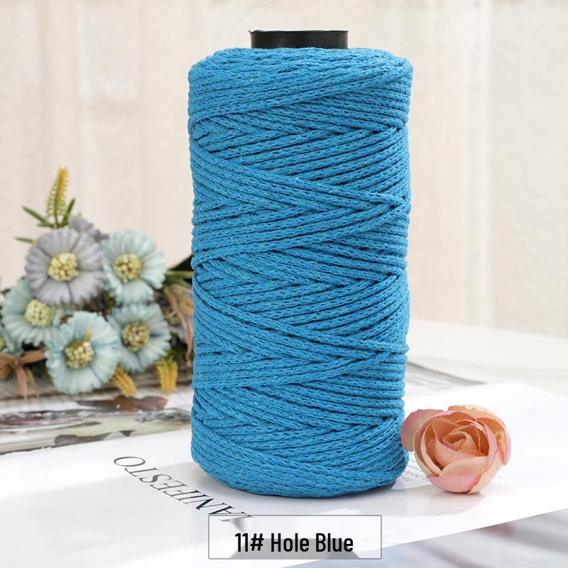 2mm Round Strand Hollow Yarn for European Style Crochet Bags, DIY Projects & Hand Knitting - Multi-Color Options