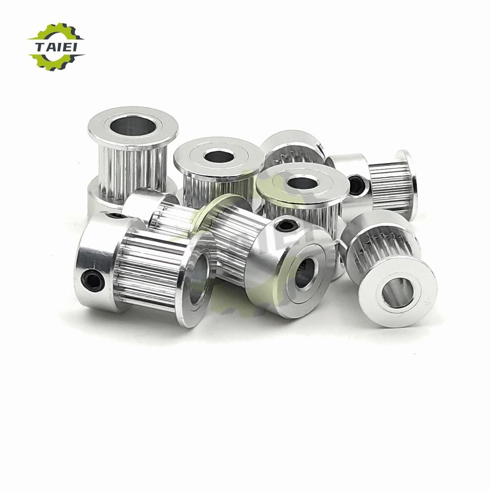 G2M 20 21 22 23 24Teeth 2GT Timing Pulley Bore 3/4/5/6/6.35/8/10mm GT2 Synchronous Wheel For Belt Width 6/10mm 3D Printer Parts