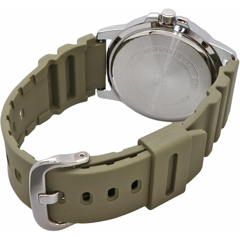 Casio Standard Analog Quartz Men's Watch MTP-VD01-3EV Military Olive Green Imported Model
