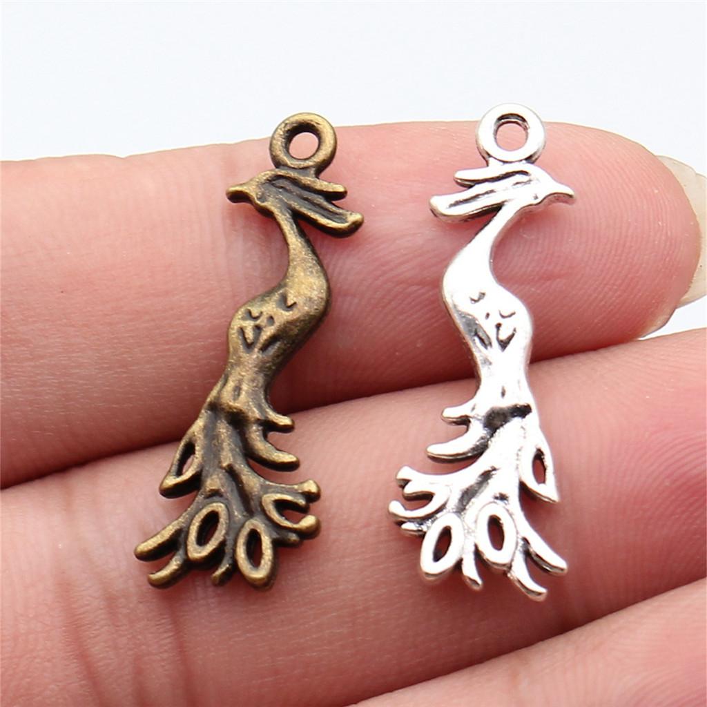 Adler Pfauen Phönixe Flamingos Exotische Vögel Anhänger Antik Bronze Zinklegierung Schmuckherstellung Zubehör Partner Stil