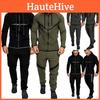 Stylish Men Tracksuit With Hooded Design And Adjustable Waistline For Comfort