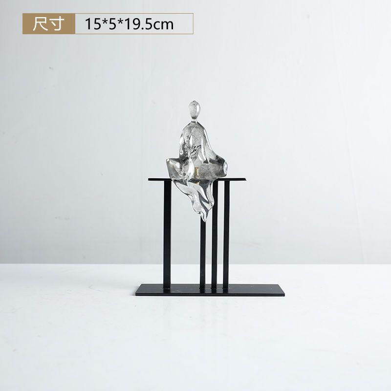 

New Chinese Zen Figurines Metal Accessories Art Home Living Room Table Statue Decoration Study Office Desk Sculpture Ornaments
