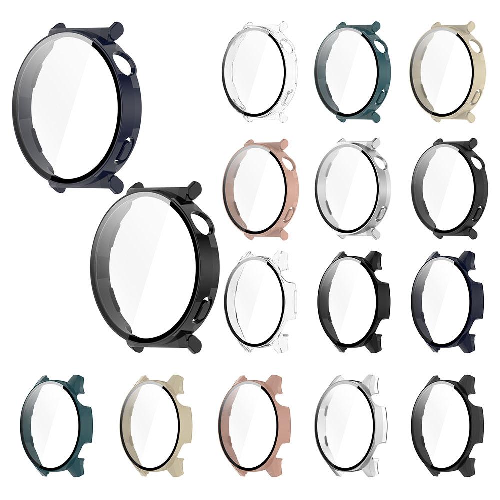 Watch Case Glass+Case Shockproof PC Case+Tempered Glass Screen Protective Case Full Coverage Case for Huawei Watch Pro 46MM/41MM