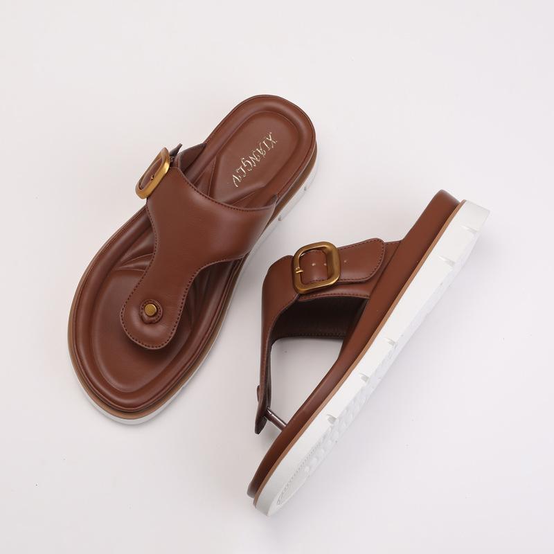 Fashion Shoes Woman's Slippers Slides Low Rubber Flip Flops Fashion Shale Female Beach 2025 Soft Hawaiian Luxury Summer Sabot Flat TPR F
