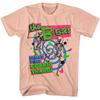 The B52s Shake That Cosmic Thang Peach Muziekshirt