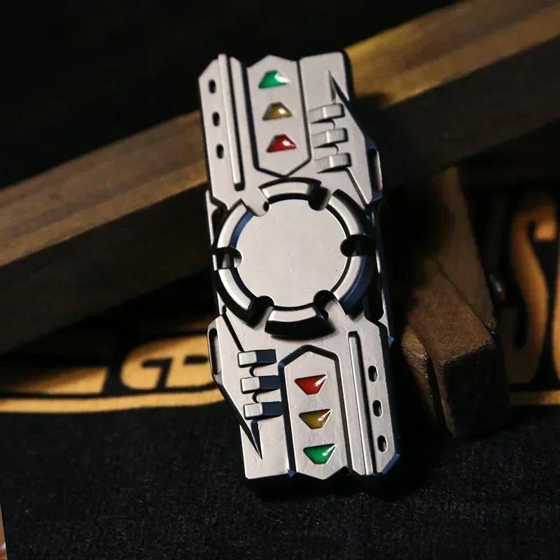 

Светящийся металлический спиннер Fidget Spinner Antistresse Luminous Relief Снижение стресса EDC игрушки Волчок с наконечником Gyro для детей СДВГ Подарок серебряный