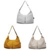 Borsa a tracolla minimalista in tela con chiusura a zip per uso quotidiano casual