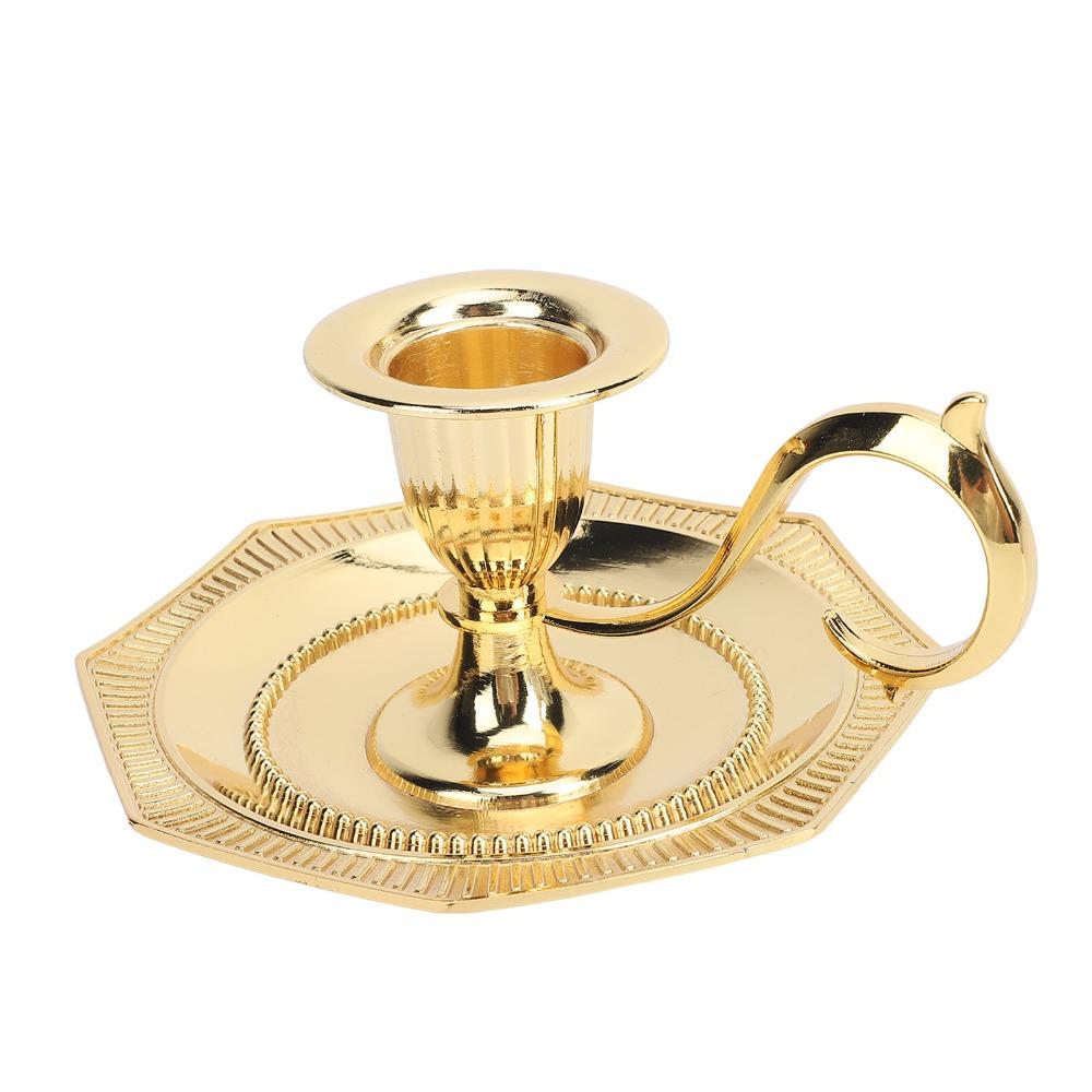 Zinc Alloy Vintage Taper Candle Stick Holder Candle Stand Dining Table Centerpiece