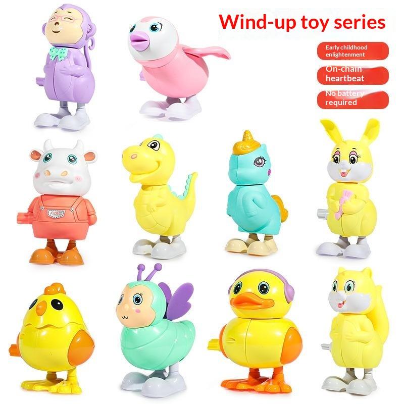 1Pcs Duckling Bouncing Egg Toy Cute Walking Hatchling Animal Shaped Lightweight Fun Toy for Kids Picnic Outdoor Activities