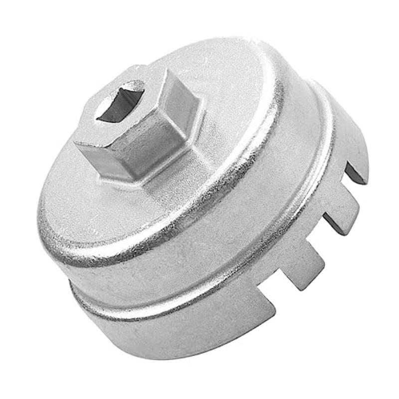 Cap Wrench Suitable for Toyota Lexus Oil Grid Wrench Filter Element Wrench Disassembly Oil Grid Tool Black Silver