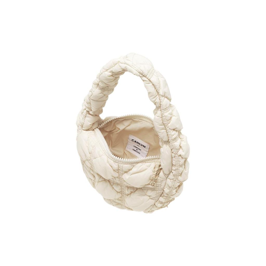 New CARLYN Nylon Cloud Bag, Handbag Mini Women's Ivory H72311010I
