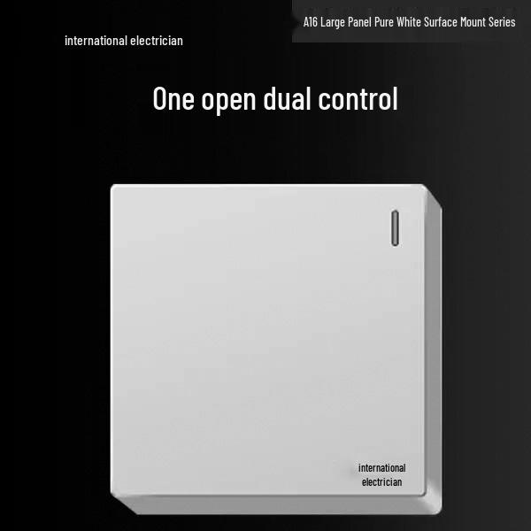 Priză electrică ultra-subțire de 16A cu montaj aparent cu panou de perete cu cinci găuri pentru uz casnic și pentru aparat de aer condiționat