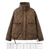 Giacca Trapuntata in Cotone da Donna Inverno 2024 - Moda Street Style, Cappotto a Maniche Lunghe