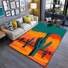 Cactus Sunset Desert Landscape suitable as a non-slip mat for the living room or bedroom sofa