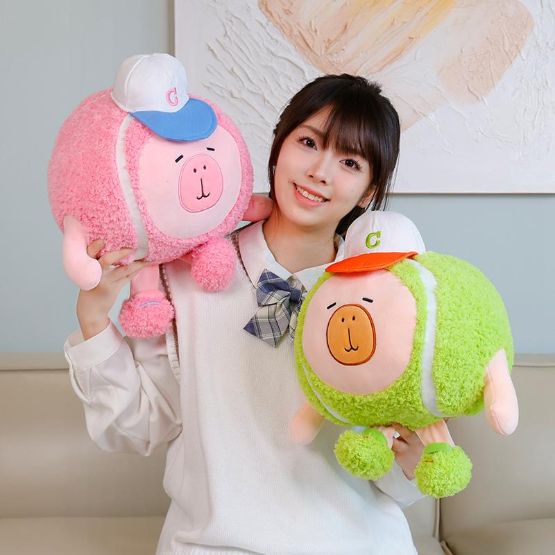 Funny Wear Hat Baseball Plushies Plush Dolls Toys Cute Holiday Series Stuffed Animals Plush Toy Pillow Bedroom Decoration Gift