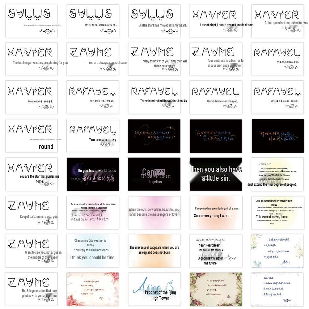 

80 Love & Space Quote Stickers for Journal, Phone & Laptop Decoration