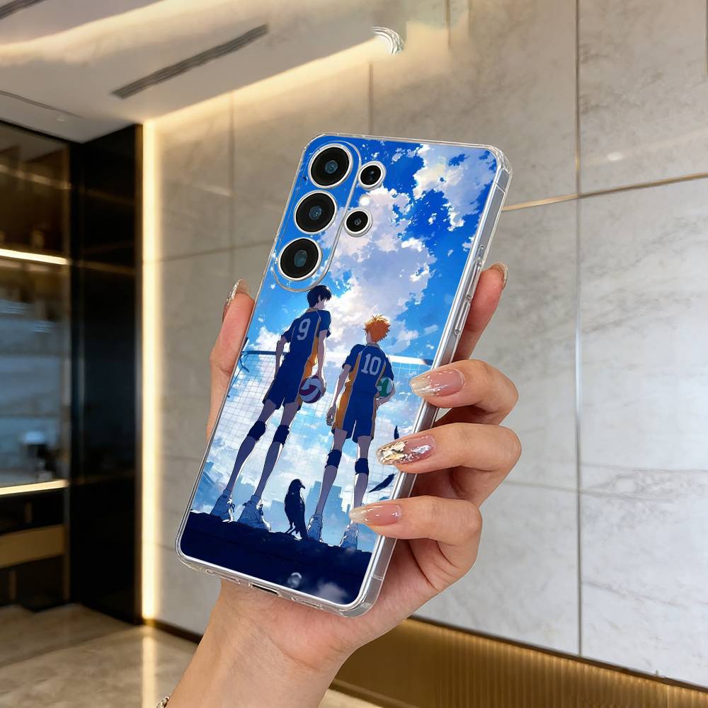 

Аниме Сёнэн-H-Хайкю Чехол для телефона Samsung S25,S24,S21,S22,S23,S30,Ultra,S20,Plus,Fe,Lite Прозрачная крышка Samsung S20Ultra5G